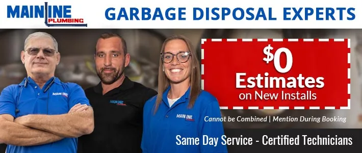 coconut creek Garbage Disposal Repair & Install Mainline Plumbing